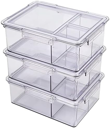 Bento Box kontejner za čuvanje hrane, pakovanje od 3 komada, prozirno plastično skladište hrane