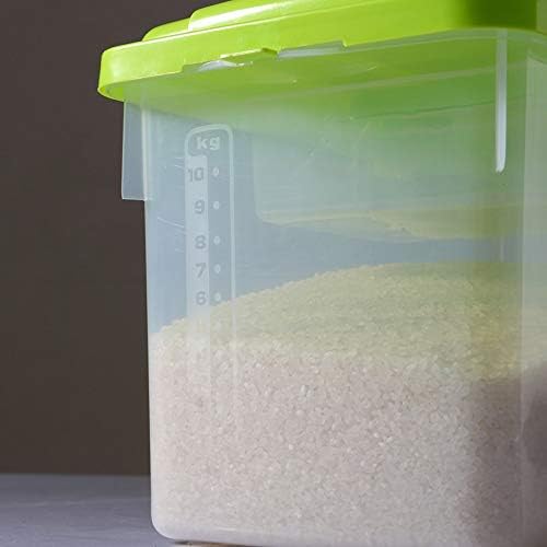 LKYBOA 10kg kutija za skladištenje pirinča dozator žitarica sa žitaricama preklopni poklopac