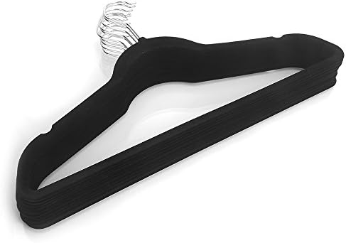 10pcs plastične vješalice za hlađenje odjeće bez klizanja odijelo za odjeću crno