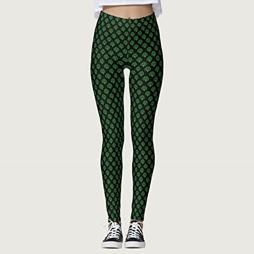 DSODAN ženska jastučića dobra sreća zelene hlače Ležerne vježbe pantalone za trenerke za jogu trčanje pilates teretana