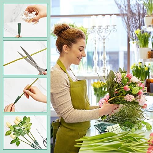 90 kom Floral Water Tubes Green Floral Tubes Plastic Flower Tubes Supplies for Fresh Flowers with gumenom