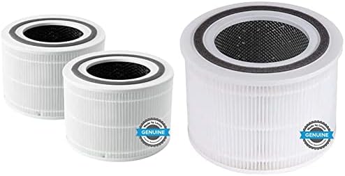 LeVoit Filter za zamenu prečistača vazduha, 3-u-1 True HEPA, 2 Pakovanje, Belo & amp; jezgro 300 zamenski Filter za prečistač vazduha, 3-u-1 True HEPA, visoko efikasni aktivni ugljen, Core300-RF, 1 pakovanje, Belo