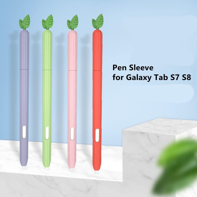 Slučaj za S olovku na Samsung Galaxy Tab S7 FE / S7 / S7 Plus / S8 / S8 Plus / S8 Ultra olovka Poklopac Šareno za tablet spen Stylus torba Neklizaja za zaštitu Silikonskih rukava