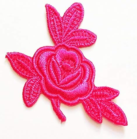 PP Patch mini ružičasta ruža cvijet vezena tkanina vrpca Applique Patch majica Jeans suknje prsluci šal hat