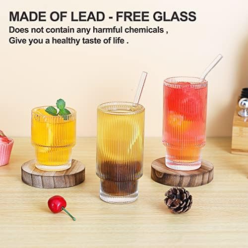 8 pakovanja čaša za piće 4kom Clear Highball Glass Cup & amp; 4kom Rocks Glass Cup / Crystal Tumbler elegantna