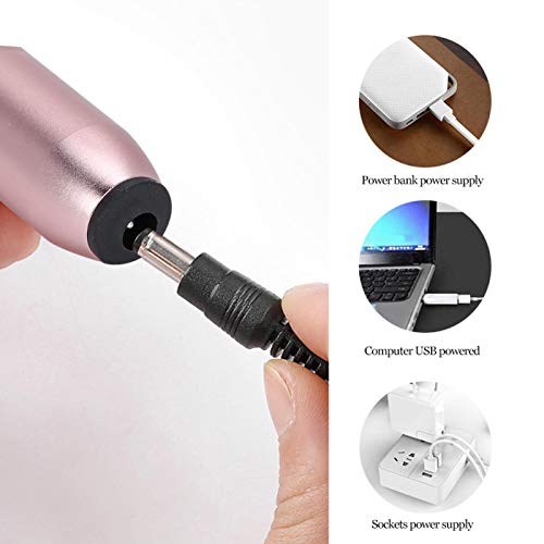 15000rpm električna bušilica za nokte - USB prenosiva mašina za mlevenje noktiju profesionalna Polirka za nokte niska buka Nail Drill Pen Nail Art alat za manikir brušenje