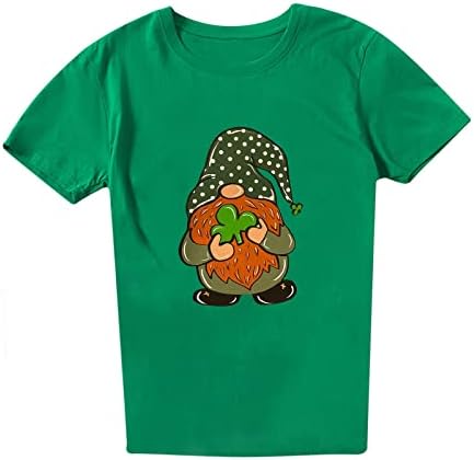 Ženska kratka rukava T-Shirt St. Patrick Dan zeleni Y2K Tops Shirt Teen Djevojke Summer Casual O-vrat Tunic Tee Shirt