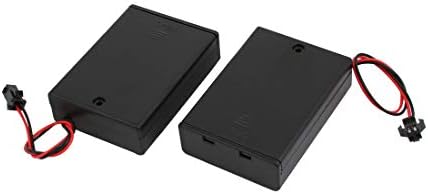 Aexit 2pcs Crni modul za napajanje i napajanje žičani 3x1. 5V AA kutija za čuvanje baterije kutija za uključivanje/isključivanje w poklopac