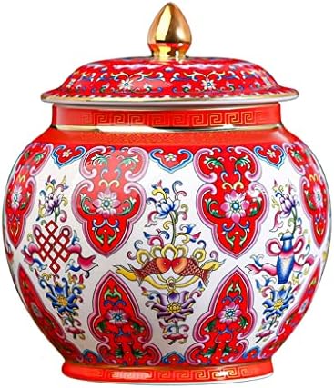 Zjhyxyh jingdezhen crveni porculan emajl čaj za brtveni zapečaćeni lonac sa poklopcem kućnim čajem