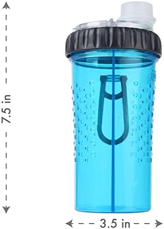 Dexas Snack-Duo dvokomorna bočica za hidrataciju od 16 unci & amp; posuda za užinu ,plava