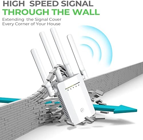 2022 WiFi ekstender, Internet Booster repetitor pokriva do 3500 kvadratnih metara.ft i 30 uređaji, Wi Fi Ekstenderi pojačivač signala za dom, bežični repetitor sa 1 ključem sa Ethernet portom