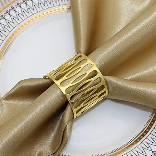 Xjjzs izdubljeni nosači prstena za salvete za vjenčanje za božićne večere Dekor za stol