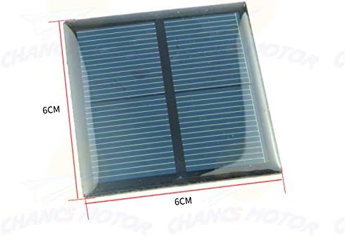 CHANCS mali solarni Panel 1V 500mA snaga solarne ćelije 0.5 W kompaktna 60mm×60mm za projekte 1v