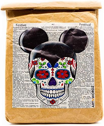 De Los Mousetous-višekratna upotreba & amp; izolovana Tyvek papirna Kraft Art torba za ručak – 8 sati topla ili hladna