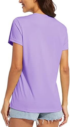Magcomsen ženske majice s kratkim rukavima s kratkim rukavima upf 50+ majice za zaštitu od sunca Brzi suhi vježbanje vrhovi za jogu teretanu