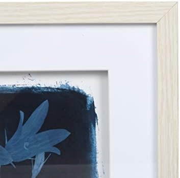 PRINZ postavlja Ava Barrett 10 x 10 plave Botaničke grafike uokvirene zidne umjetnosti, 10 X 10 X 1, višebojne
