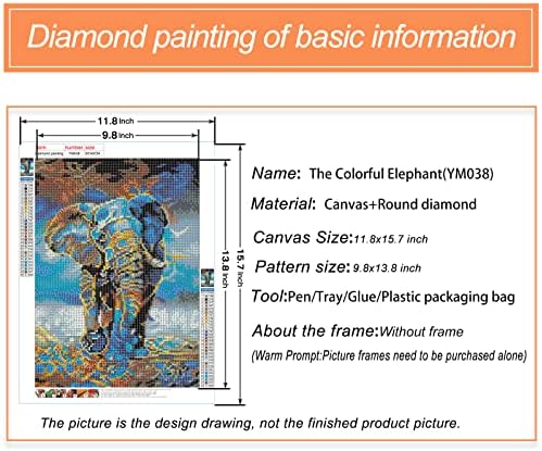 3aboy dijamantna umjetnost za odrasle slonove dijamantske setove za životinje za odrasle za odrasle
