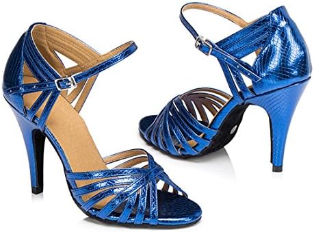 TDA ženska modna kaiš Stiletto visoke pete Latino Salsa cipele za plence