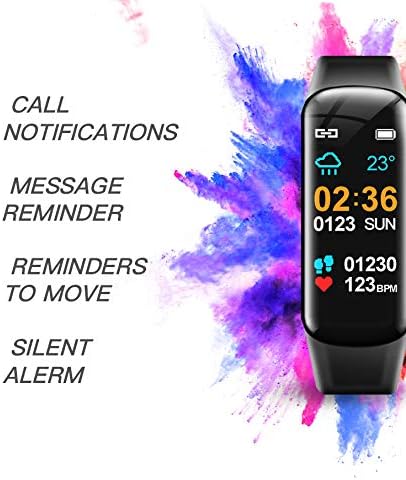 Fitness Tracker sa srčanim zatvaračem Monitor za spavanje Zdrav monitor za žene i muškarce, nadograđeni vodootporni praćenje aktivnosti sa korakom sa korakom brojača kalorija Pedometar