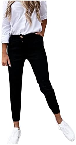 Ženske gamaše hlače obrezane visoke struk mršave hlače za hlače pantalone tanko fit solidne pukotine
