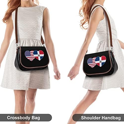 Kožna Crossbody torba sa Dominikanskom američkom zastavom mala torbica modni Fanny paket putni