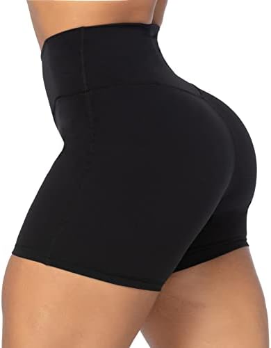 Sunzel Softmax Crossover biciklističke kratke hlače za žene, V Criss Cross hlače za jogu visokog struka sa kontrolom trbuha