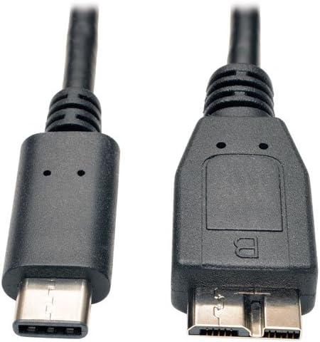 Tripp Lite USB 3.1 Gen 1 kabl, USB-C do USB 3.0 Micro-B, 5 Gbps, crna