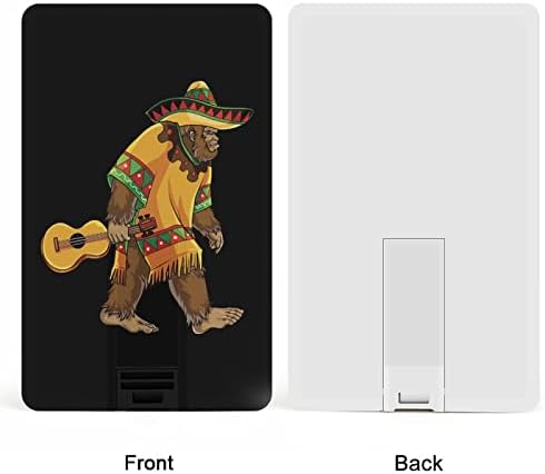 Bigfoot Sasquatch Meksička kreditna bankovna kartica USB flash diskovi Prijenosni memorijski stick tipka za pohranu 64g