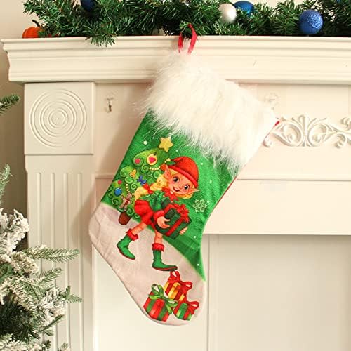 Xios Božićni dekoracija Božićne čarape Trpe Božićne torbe za božićne čarape i božićne čarape za