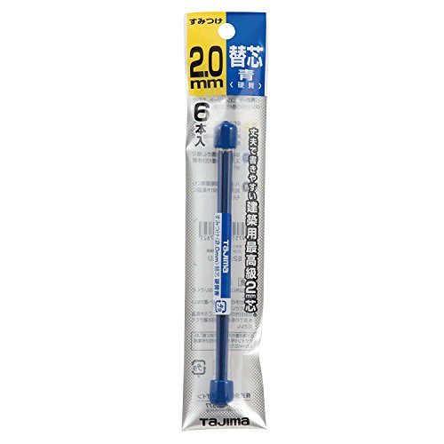 TAJIMA Alat za označavanje - Plavi punjenje vodi za 2,0 mm sumitsuke mehanička olovka sa 6 vodiča po paketu - S20S-Blu-T