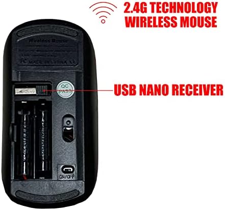 2.4 G bežični miš sa simpatičnim dizajnom uzorka za sve laptope i desktop računare sa Nano