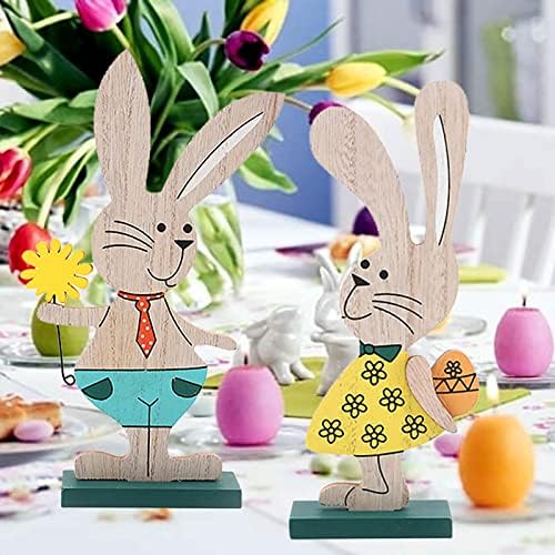 Ihtha Easter Bunny drveni ukrasi kreativni ukras DIY DRVENE CRAFTS ukrasi Početna Božićni ukrasni paketi