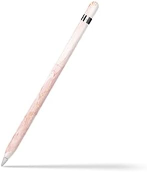 Ljepljiv dizajn Marbel Skin kompatibilan sa Apple pencil Skin-Vinyl 3m, Pink sa zlatnim šljokicama naljepnica u boji, Apple Pencil Cover Full wrap