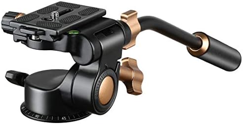 Uskoro Q-08S Teška video kamera za vučnost tekućih tekućih guma sa proširenom ručicom za DSLR kameru, kamkordere, 1/4 i 3/8 inča vijčane klizne ploče 360 ​​stepeni rotirajuća glava s stativom