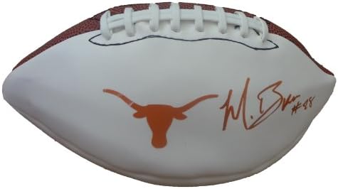 Malcolm Brown Autogramirani univerzitet u Teksasu Longhorns Logo Fudbal W / Dokaz, Slika Malcolm