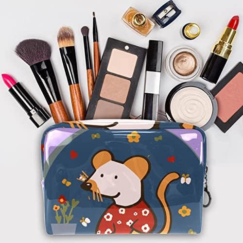 Tbouobt kozmetičke torbe za žene, torba za šminku Travela toaletna torba Organizator, miuse životinjski