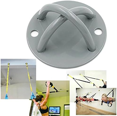 Suspension Strap Trainer Mount Anchor Bracket Hook-zid & plafon - za Trainer trake, Crossfit Olimpijski gimnastika prstena, Aerial Yoga ljuljačke & amp; Hammocks, uključuje 2 kompleta vijaka.