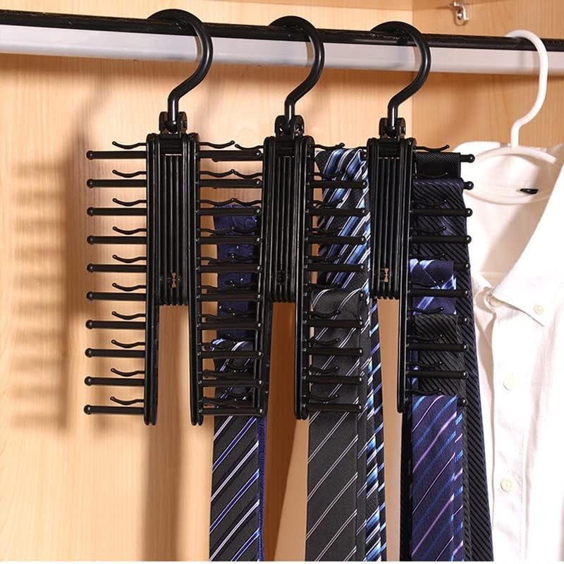 Yasez podesivi kravate za spremanje 360 ​​stupnjeva rotacija za rotaciju za kravata za kravata od svilenog šalca za pohranu artifakta