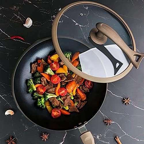 PDGJG Neprianjajuća tava s jednom ručkom kreativnog oblika Wok smicalica lonac Pan kućne kuhinjske potrepštine