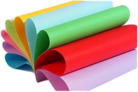 Upotreba 100 listova A4 10 boja Origami papir ručno rađen dvostrani preklopni papir četvorni papir za kucanje papira Ručni rezanje umjetničkog zanata za djecu School Diy i umjetnosti i zanat