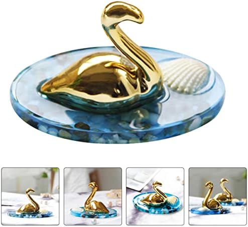 ABOOFAN 2 kom ogrlica Flamingo nakit Mini za ladicu za domaćinstvo keramički Ornament mediteranski ukrasi