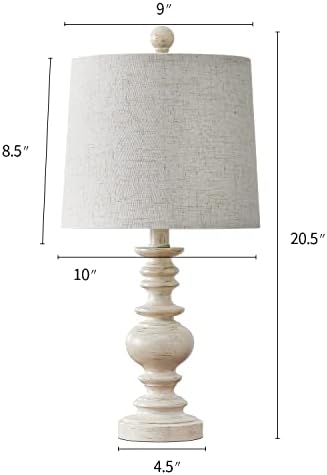 BOBOMOMO tradicija 20,5 Rustikalna stolna lampa Set od 2 za dnevni boravak seoska kuća noćni