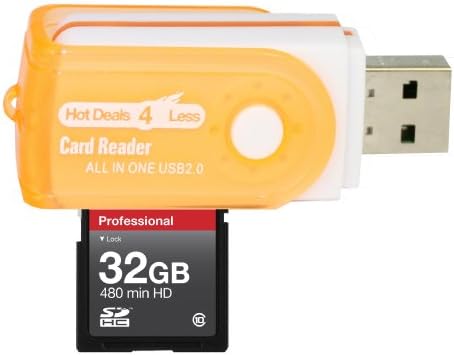 32GB klase 10 SDHC velike brzine memorijska kartica za KODAK Digitalni fotoaparat V803 Z1012 je Z1015 je Z1085 je. Savršeno za brzo kontinuirano snimanje i snimanje u HD-u. Dolazi sa Hot Deals 4 manje sve u jednom čitač okretnih USB kartica i.