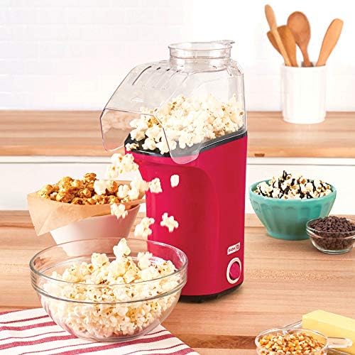 Dash Hot Air Popcorn Popper Maker sa mjernom čašom za porciju zrna kukuruza + rastopiti puter,