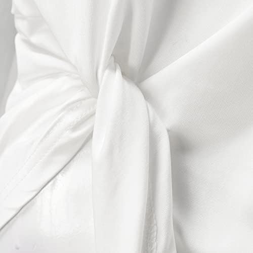 Duksevi V izrez trendi Casual labave majice za žene lagani ljetni klasični dugi rukavi Tie-dye