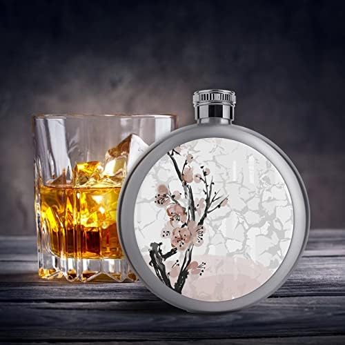Slika Plum Blossom Liquor tikvica sa poklopcem 5 Oz Whisky Steel Hip tikvice prijenosni vino tikvica za piće poklone za žene i muškarce
