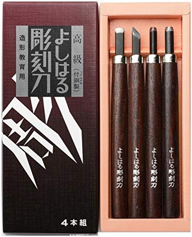 義春刃物 specijalni nož serije h, 4本組, Braun