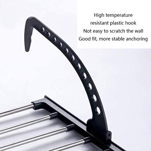 SHYPJ stalak za sušenje od nerđajućeg čelika izvan prozora, metalna plastična vješalica za