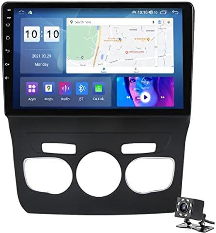Fbkphss Android11 Auto Stereo Radio za Citroenc4l 2013- GPS navigacija 10in Touchscreen MP5 multimedijalni plejer video prijemnik sa WiFi 4G DSP Carplay + 8led kamera za vožnju unazad, M150s
