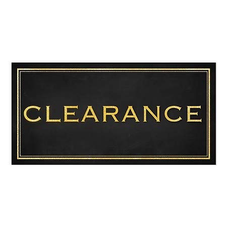 CGsignLab | Prozor Cleariance -Classic Gold Cling Cling | 24 x12